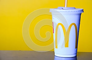 The McDonald`s logo.